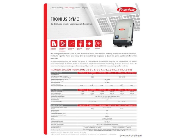 Fronius symo 3.0-3-m wlan - afbeelding 2 van  3