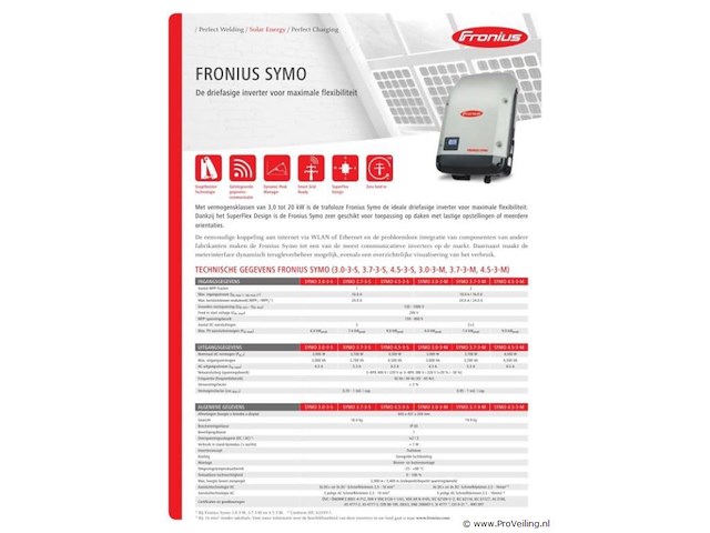 Fronius symo 3.0-3-m wlan - afbeelding 2 van  3