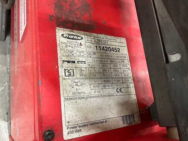 Fronius tp 4000 cel tig-lasmachine - afbeelding 5 van  5