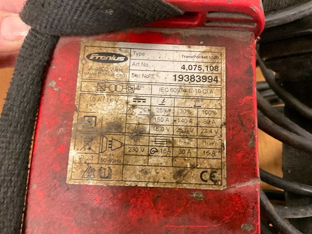 Fronius transpocket 1500 tig-lasmachine - afbeelding 2 van  3
