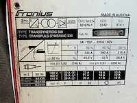 Fronius transsynergic 330 lasapparaat - afbeelding 4 van  13