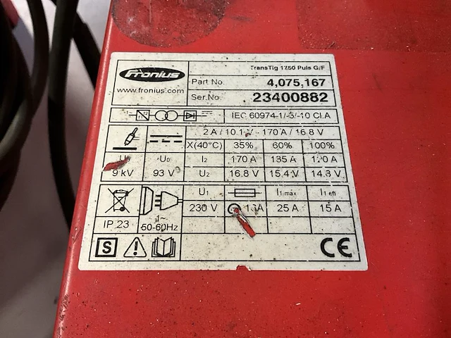 Fronius transtig 1700 g/z tig lasmachine - afbeelding 5 van  5
