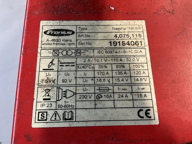 Fronius transtig 1700 g/z tig lasmachine - afbeelding 5 van  5