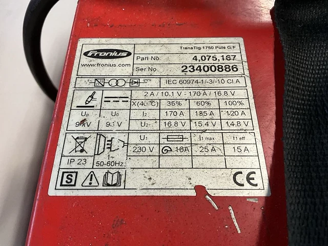 Fronius transtig 1700 puls g/z tig lasmachine - afbeelding 5 van  5