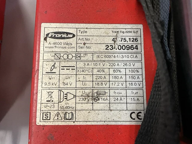 Fronius transtig 2200 g/f tig lasmachine - afbeelding 5 van  5