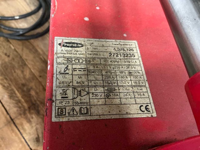 Fronius transtig 2200 g/f tig-lasmachine - afbeelding 4 van  4