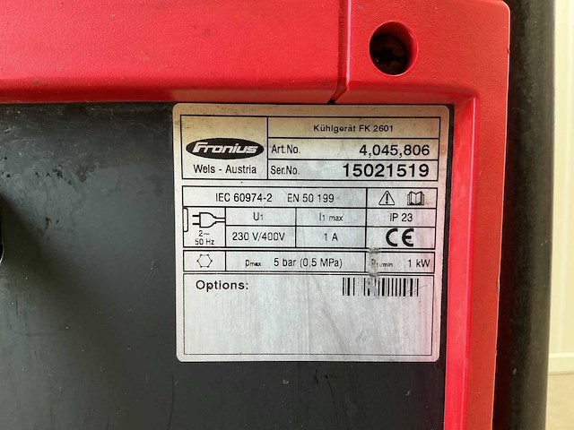 Fronius transtig 2600 lasapparaat - afbeelding 10 van  10