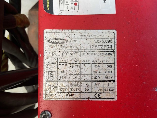 Fronius transtig 3000 g w z lasapparaat - afbeelding 8 van  8