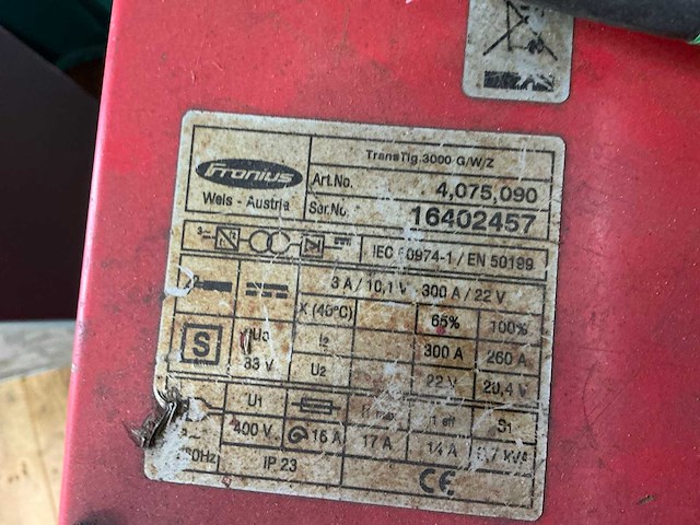 Fronius transtig 3000 g/w/z tig-lasmachine - afbeelding 5 van  5