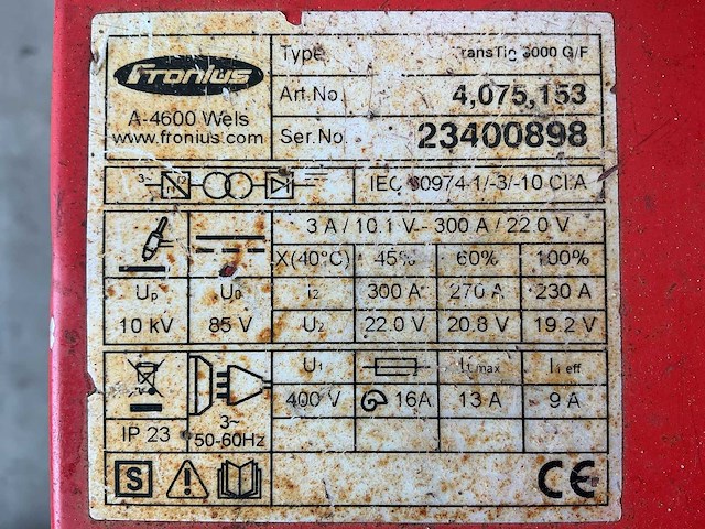 Fronius transtig 3000 lasapparaat - afbeelding 2 van  10