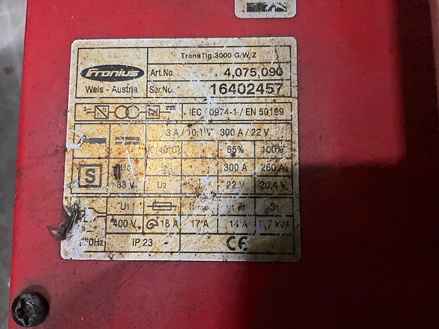 Fronius transtig 3000 tig lasapparaat - afbeelding 4 van  12