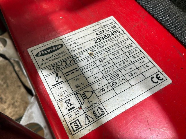Fronius transtig 3000 tig-mig lasmachine - afbeelding 2 van  11