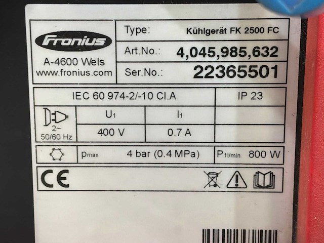 Fronius transtig 3000 tig-mig lasmachine - afbeelding 3 van  11