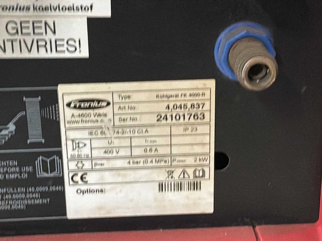 Fronius transtig 4000 / fk 4000-r tig-lasmachine - afbeelding 8 van  8