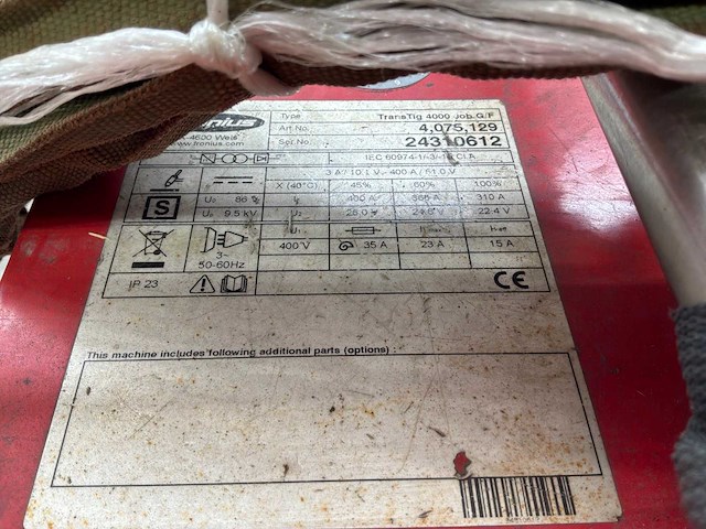 Fronius transtig 4000 g/f tig-lasmachine - afbeelding 4 van  12