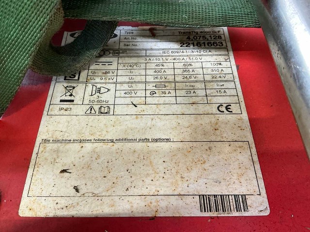 Fronius transtig 4000 g/f tig-lasmachine - afbeelding 7 van  7