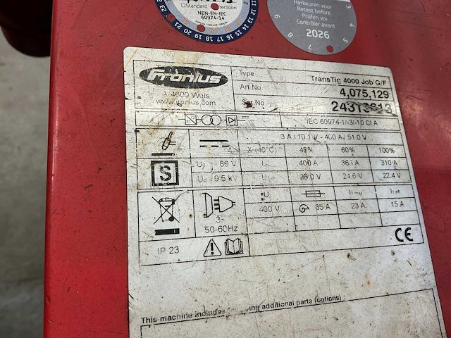 Fronius transtig 4000 job g/f tig-lasmachine - afbeelding 7 van  7
