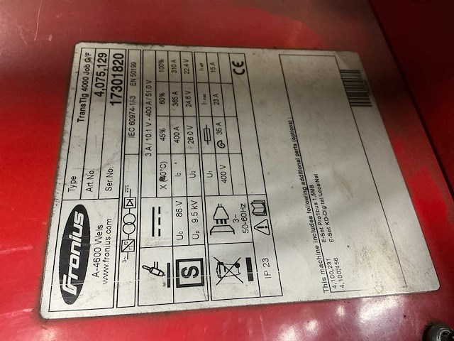 Fronius transtig 4000 plasma en tig lasmachines - afbeelding 13 van  15