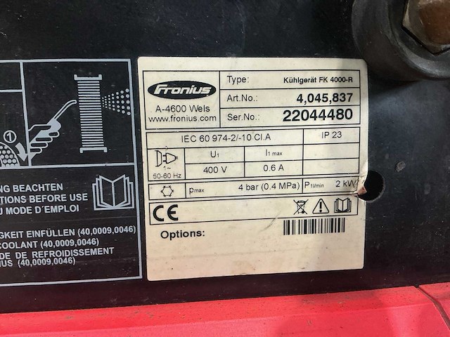 Fronius transtig4000 lasapparaat - afbeelding 13 van  13