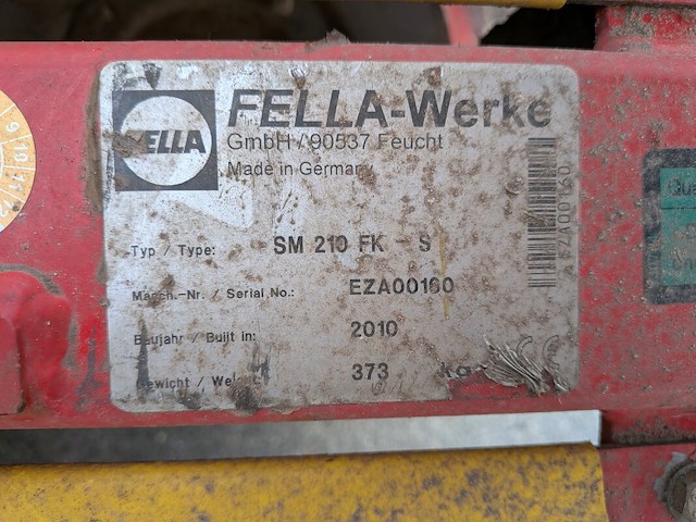 Front schijvenmaaier, fella-werke, sm 210 fk-s, 2010 - afbeelding 5 van  13