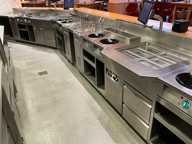 Frontcooking counter met apparatuur & afzuigkap (combinatiekavel 26 t/m 37) - afbeelding 4 van  12