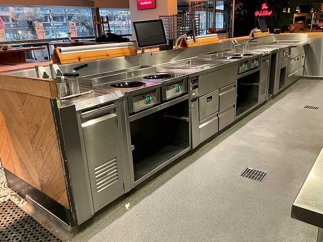 Frontcooking counter met apparatuur (combinatiekavel 14 t/m 20) - afbeelding 9 van  11