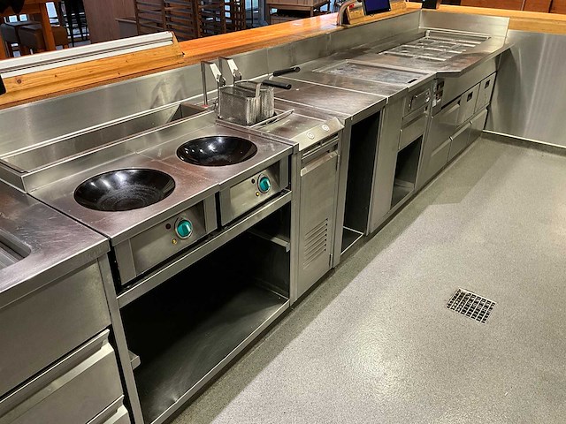 Frontcooking counter met apparatuur (combinatiekavel 14 t/m 20) - afbeelding 11 van  11