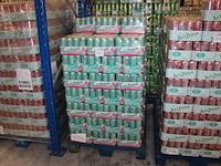 Fruitdrank arizona honey green. 155 trays a 12 stuks 33 cl. totaal 1860 blikken. tht 3-27. bod is inclusief... - afbeelding 1 van  3