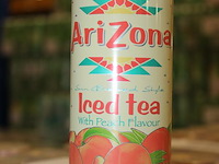 Fruitdrank arizona ice tea peach. 120 trays a 12 stuks 33 cl. totaal 1440 blikken. tht 5-26. bod is inclusi... - afbeelding 3 van  3