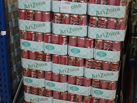 Fruitdrank arizona pommegranate. 135 trays a 12 stuks 33 cl. totaal 1620 blikken. tht 1-26. bod is inclusie... - afbeelding 2 van  3