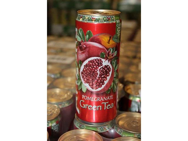 Fruitdrank arizona pommegranate. 135 trays a 12 stuks 33 cl. totaal 1620 blikken. tht 1-26. bod is inclusie... - afbeelding 3 van  3
