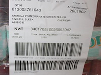 Fruitdrank arizona pommegranate. 180 trays a 12 stuks 33 cl. totaal 2160 blikken. tht 7-26. bod is inclusie... - afbeelding 3 van  3