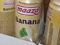 Fruitdrank maaza banana. 70 trays a 24 stuks 33 cl. totaal 1680 blikken. tht 10-27. bod is inclusief 267 eu... - afbeelding 3 van  3