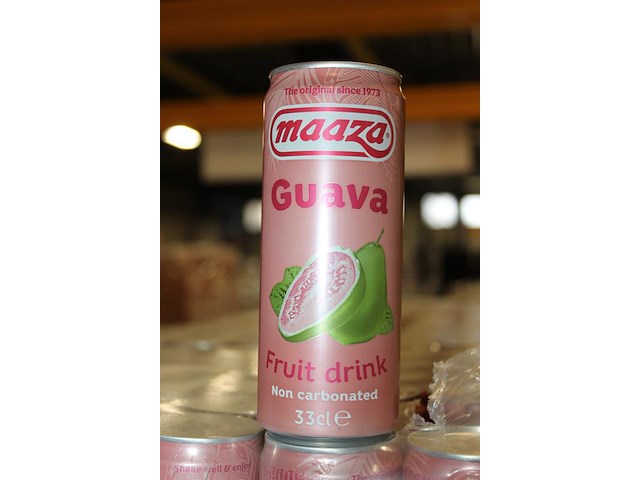 Fruitdrank maaza guava. 90 trays a 24 stuks 33 cl. totaal 2160 blikken. tht 2-27. bod is inclusief 324 eur... - afbeelding 3 van  3