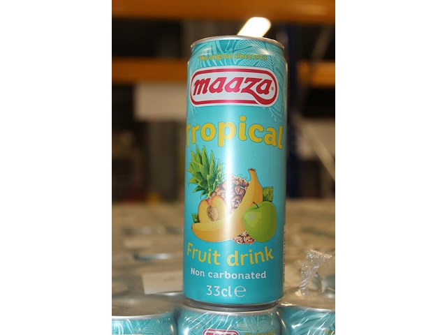 Fruitdrank maaza tropical. 90 trays a 24 stuks 33 cl. totaal 2160 blikken. tht 2-27. bod is inclusief 324 ... - afbeelding 3 van  3