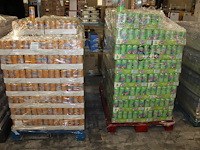Fruitsappen op 2 pallets w.o. hero sinaasappelsap en oasis appel peer. totaal ruim 3000 blikken. bod is inc... - afbeelding 1 van  4