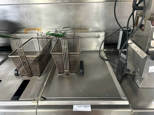 Fry logic - fls 300 - professionele rvs friteuse 22 liter met 1 frituurmand - afbeelding 2 van  6