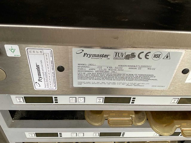 Frymaster mdl warmhoudkast - afbeelding 3 van  3