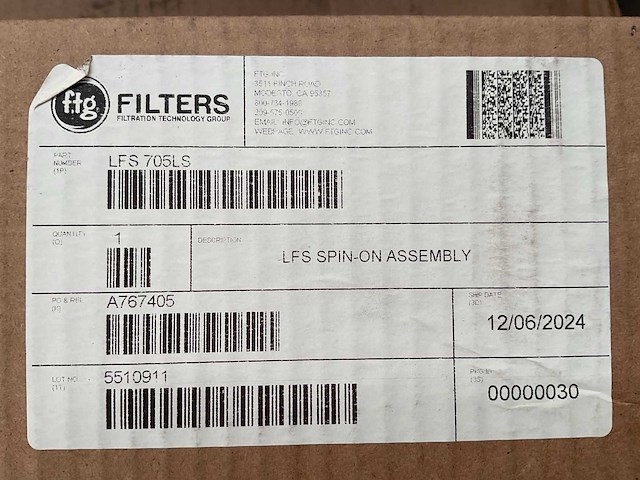 Ftg 700 spin-on series fluid filter element (3x) - afbeelding 1 van  2