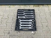 Ftools 13pcs flexible gear wrench steek- en ringsleutel - afbeelding 4 van  6