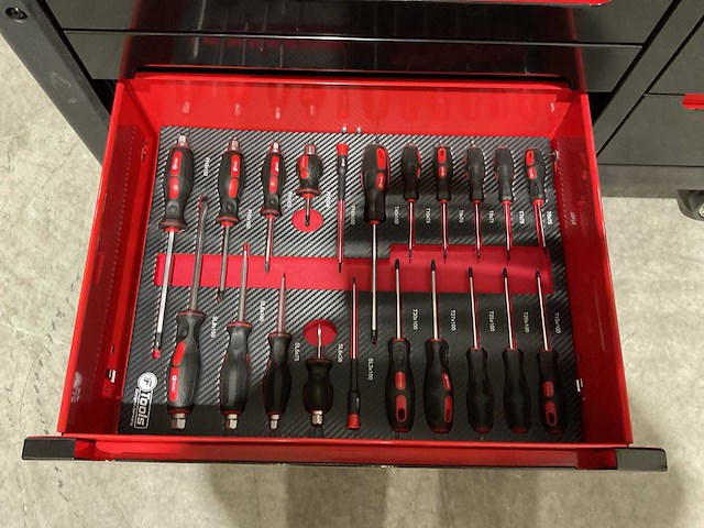 Ftools tool trolley black & red gereedschapswagen - afbeelding 31 van  76