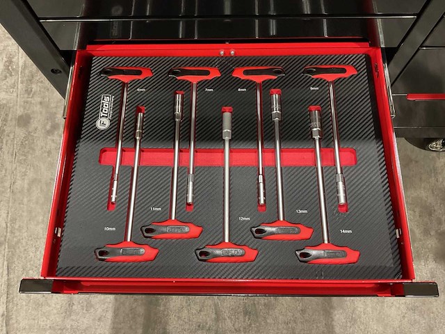 Ftools tool trolley black & red gereedschapswagen - afbeelding 46 van  57