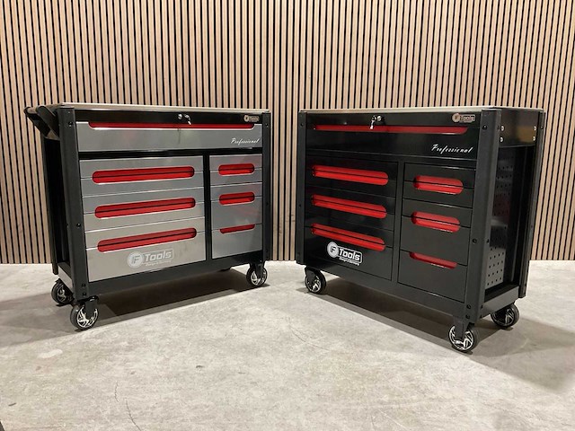 Ftools tool trolley black & red gereedschapswagen - afbeelding 15 van  57