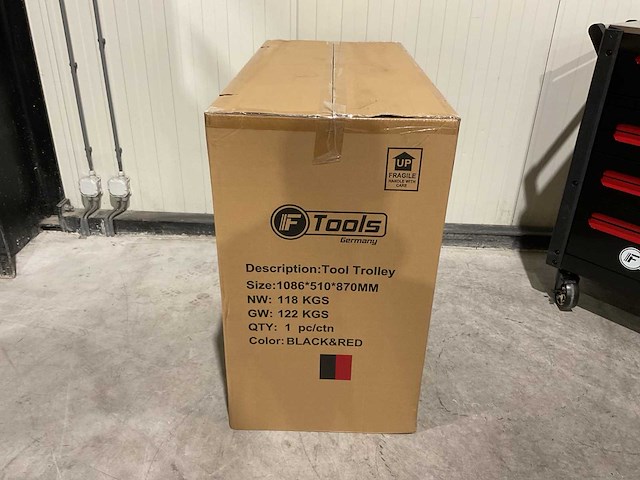 Ftools tool trolley black & red gereedschapswagen - afbeelding 18 van  53