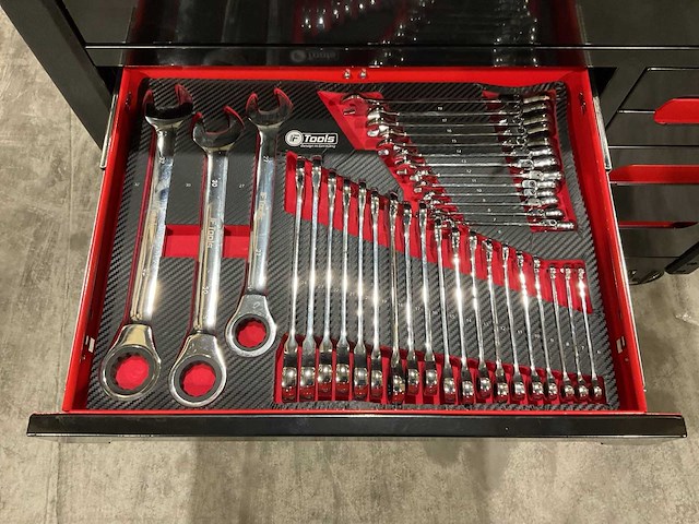 Ftools tool trolley black & red gereedschapswagen - afbeelding 48 van  69
