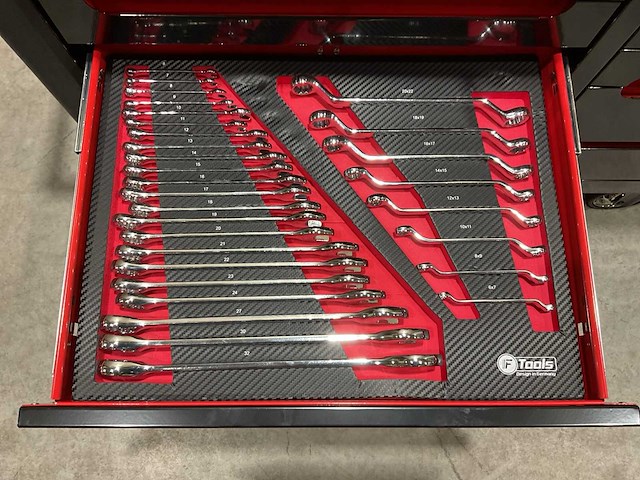 Ftools tool trolley black & red gereedschapswagen - afbeelding 68 van  69