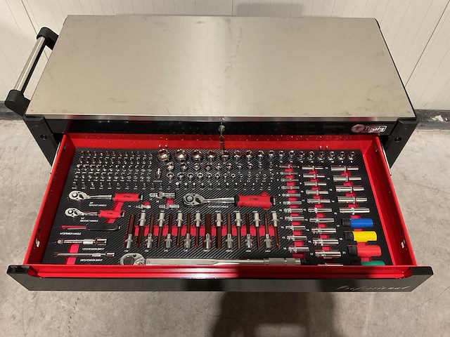 Ftools tool trolley black & red gereedschapswagen - afbeelding 32 van  76