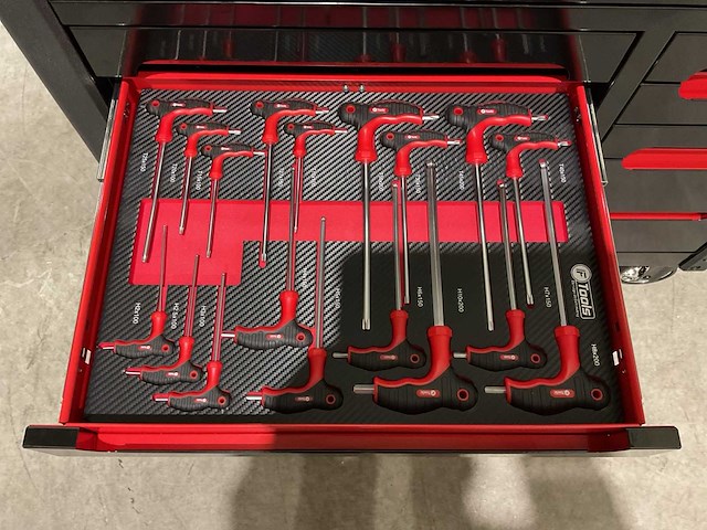 Ftools tool trolley black & red gereedschapswagen - afbeelding 34 van  76