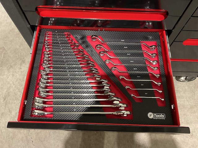 Ftools tool trolley black & red gereedschapswagen - afbeelding 35 van  76