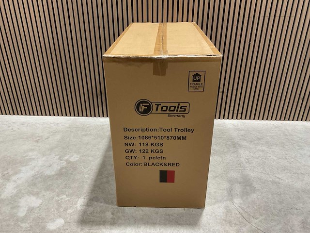 Ftools tool trolley black & red gereedschapswagen - afbeelding 30 van  76